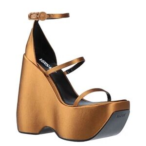 VERSACE Platform Heel Sandals size 38 Good condition